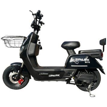 Велосипед з електромотором SPARK BITE 60V/1000W/20Ah 14" чорний 218753 фото