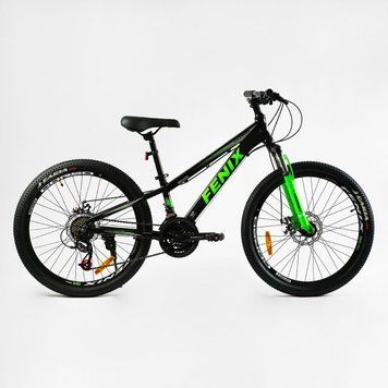 Велосипед Corso 24" дюйми &laquo;FENIX&raquo; FX-24650 (1) рама алюмінієва 11&rsquo;&rsquo;, обладнання Saiguan 21 швидкість, 138037 фото