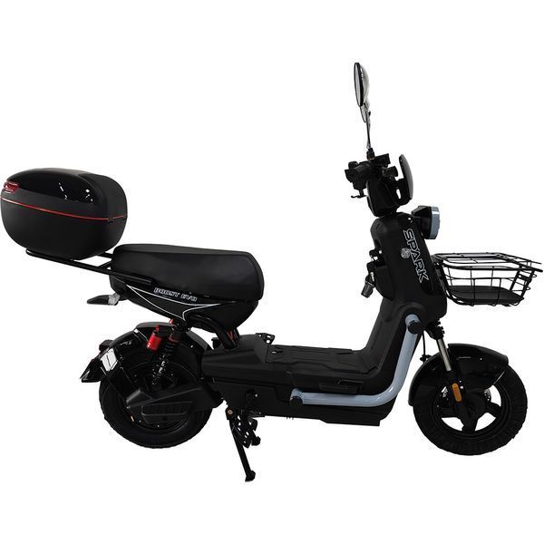 Велосипед с электромотором SPARK BOOST EVO 14" 72V/1200W/20Ah черный с серым 251386 фото