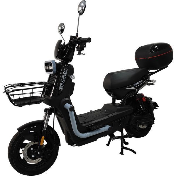 Велосипед с электромотором SPARK BOOST EVO 14" 72V/1200W/20Ah черный с серым 251386 фото
