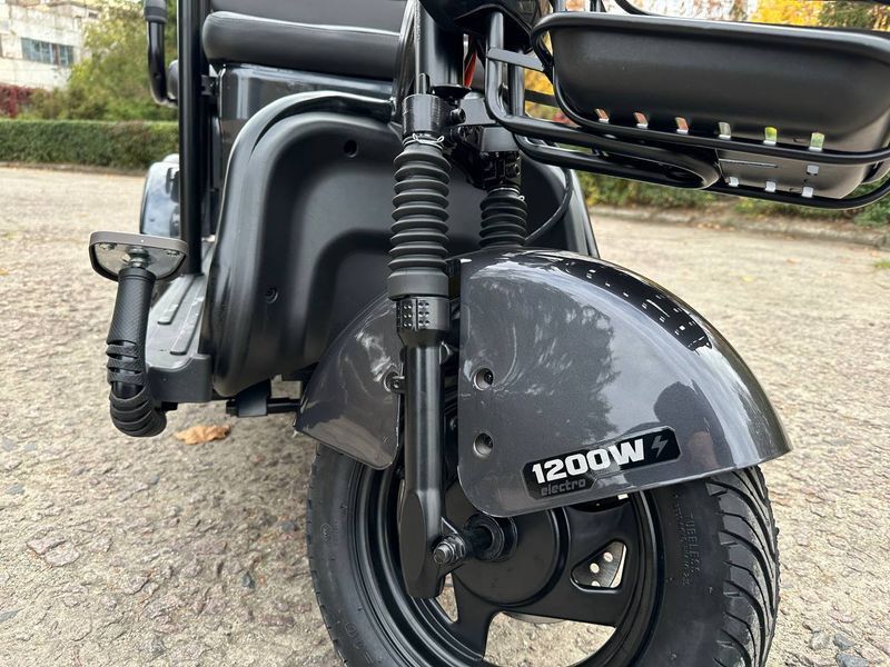 Электрический трицикл Corso "RAW" RW-220075, электродвигатель 1200W, аккумулятор 72V/23Ah графеновый, колеса 300-11 182699 фото