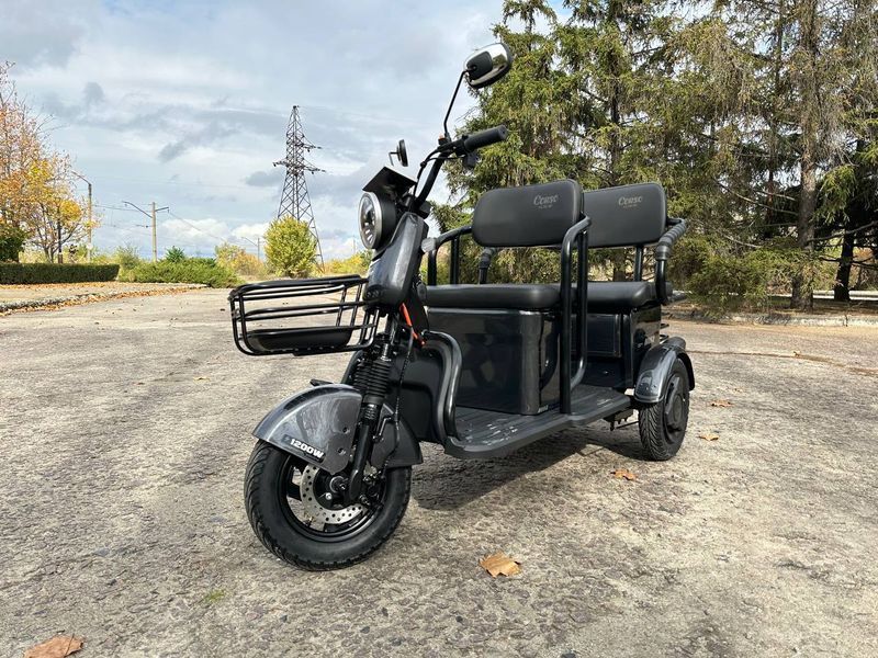 Электрический трицикл Corso "RAW" RW-220075, электродвигатель 1200W, аккумулятор 72V/23Ah графеновый, колеса 300-11 182699 фото
