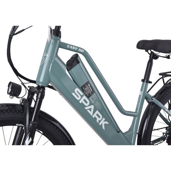 Велосипед с электромотором SPARK E-CITY EASY GO 17" 48V/500W/12,5Ah серо-оливковый 239962 фото