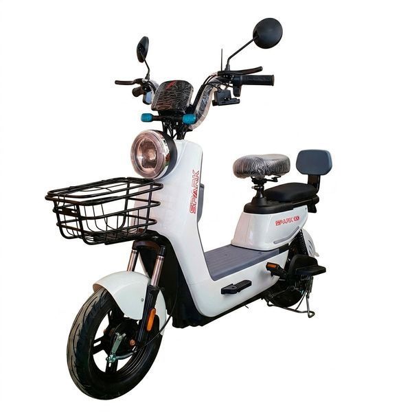 Велосипед с электромотором SPARK R9 14" 60V/800W/20Ah LiFePO4 белый 247918 фото