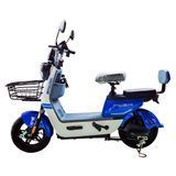 Велосипед с электромотором SPARK R9 14" 60V/800W/20Ah LiFePO4 белый с синим 247920 фото