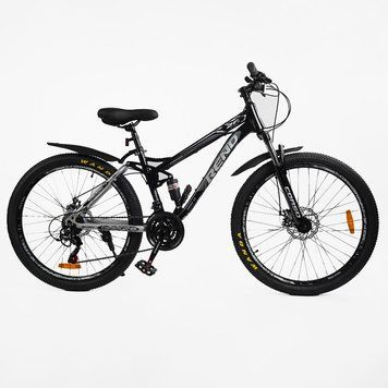 Велосипед Спортивный Corso 26" дюймов "Rend" RD-16800 (1) рама металлическая 15&rsquo;&rsquo;, Shimano 21 скорость, собранный на 75% 168076 фото