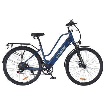 Велосипед з електромотором SPARK E-CITY EASY GO 18" 48V/500W/12,5Ah синій 239963 фото