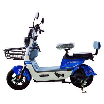 Велосипед з електромотором SPARK R9 14" 60V/800W/20Ah LiFePO4 білий з синім 247920 фото