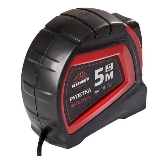 Рулетка 5 м &times; 19 мм автостоп Vitals Master 000181728 фото