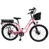 Велосипед с электромотором SPARK E-CITY LITE 17" 48V/500W/12,8Ah малиновый 218741 фото