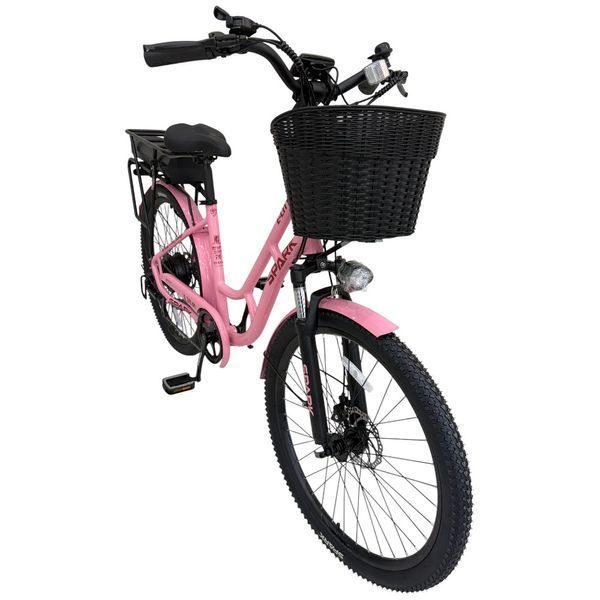 Велосипед з електромотором SPARK E-CITY LITE 17" 48V/500W/12,8Ah малиновий 218741 фото