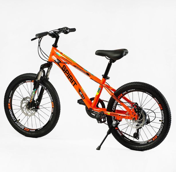 Велосипед Corso «SPIRIT» 20" дюймів TK 20140 (1) рама сталева 12``, 7 швидкостей Shimano, 137731 фото