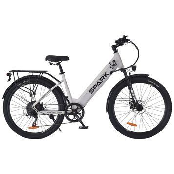 Велосипед з електромотором SPARK E-CITY EASY WAY 17" 48V/500W/12,5Ah сірий матовий 239957 фото