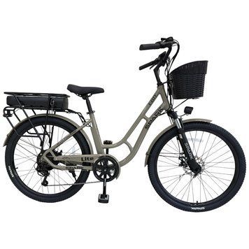 Велосипед з електромотором SPARK E-CITY LITE 17" 48V/500W/12,8Ah сірий 218742 фото