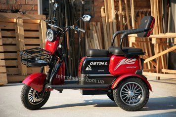 Електричний трицикл Corso &laquo;Ostin Pro&raquo; SN-208735 , двигун 1200W, акумулятор 72V/28Ah, колеса 300-10 190731 фото