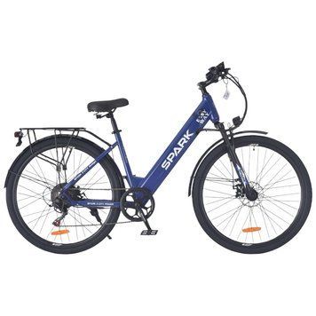 Велосипед з електромотором SPARK E-CITY EASY WAY 18" 48V/500W/12,5Ah синій 239960 фото