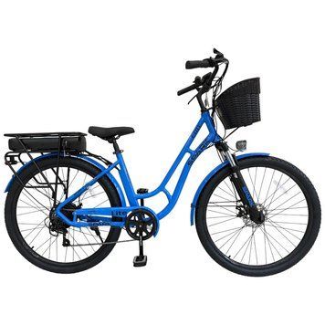 Велосипед с электромотором SPARK E-CITY LITE 18" 48V/500W/12,8Ah синий 218744 фото