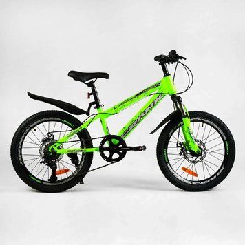 Дитячий спортивний велосипед 20&rsquo;&rsquo; Corso &laquo;CRANK&raquo; CR-20630 (1) сталева рама, обладнання LTWOO-A2, 7 швидкостей, зібран на 75% 163533 фото