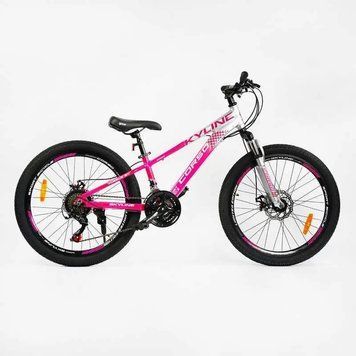 Велосипед Corso &laquo;SkyLine&raquo; 24 дюйми SL- 24688 (1) рама алюмінієва 11', обладнання Shimano 21 127164 фото