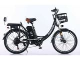 Електровелосипед Corso &laquo;ROCCO&raquo; 24" дюймів RC-70583 ТЕМНО-СІРИЙ, рама сталева, двигун 500W, акумулятор 48V20AH, корзина 185959 фото