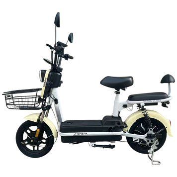 Велосипед с электромотором SPARK BUDDY 14" 48V/500W/12Ah бежевый 246434 фото