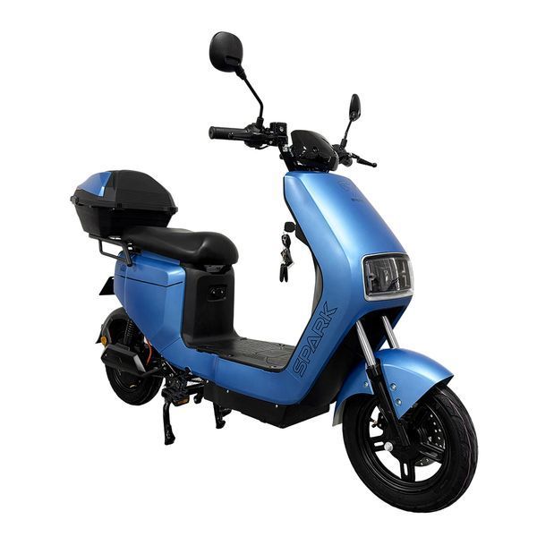 Велосипед с электромотором SPARK EVO 14" 60V/1200W/25Ah синий матовый 249198 фото
