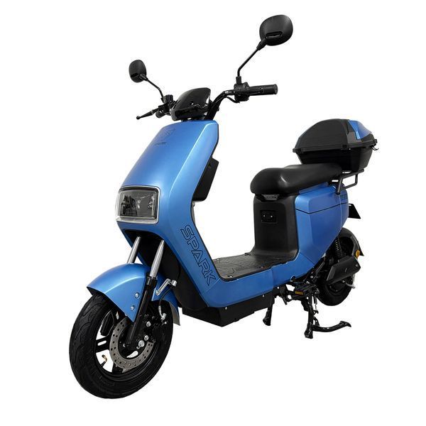 Велосипед с электромотором SPARK EVO 14" 60V/1200W/25Ah синий матовый 249198 фото