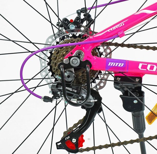 Велосипед Corso &laquo;MERCURY&raquo; 26" дюймів MR-26356 (1) рама алюмінієва 13``, обладнання Shimano 21 швидкість 154874 фото