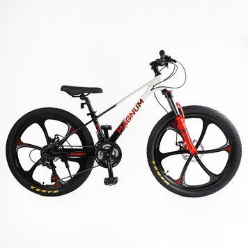 Велоcипед Спортивний Corso &laquo;MAGNUM&raquo; 24" дюймів MN-24255 (1) рама магнієва 11&rsquo;&rsquo;, обладнання Shimano 21 швидкість, зібран на 75% [Коробка] 163805 фото