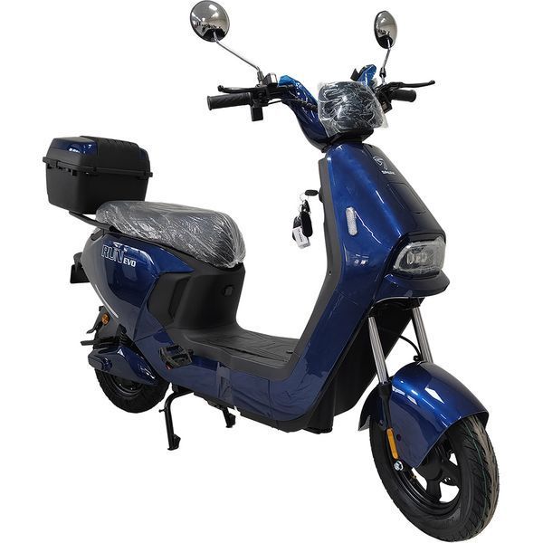 Велосипед с электромотором SPARK RUN EVO 14" 72V/1200W/20Ah синий 251384 фото