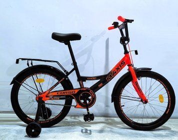 Велосипед 16" дюймів 2-х колісний "CORSO" MAXIS MX-17354 (1) ручне гальмо, дзвіночок, сидіння з ручкою, додаткові колеса 189130 фото