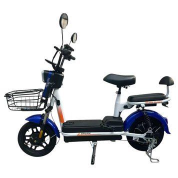 Велосипед с электромотором SPARK BUDDY 14" 48V/500W/12Ah темно-синий 246435 фото