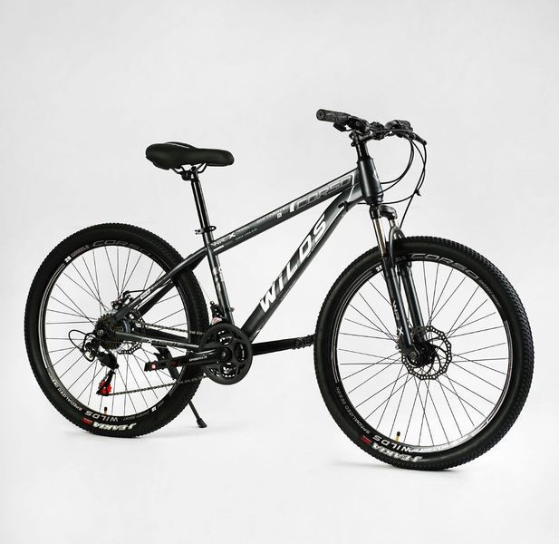 Велосипед Corso &laquo;WILDS&raquo; 26" дюймів WL-26682 (1) рама сталева 15&rsquo;&rsquo;, перемикачі Saiguan, 21 швидкість, 137768 фото