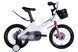 Велосипед Mg 16" SPACE KID MOON DD рама-9" білий з корзиною Pl з крилом Pl 2024 OPS-SK-16-001 фото