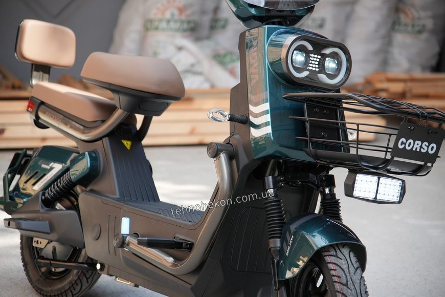 Електричний мопед Corso Nova N-730197, двигун 1000W, акумулятор 72V/20Ah 194096 фото
