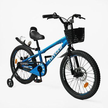 Велосипед 2-х колесный 20" "CORSO" TG-29916 "TAYGER" (1) алюминиевая рама. дисковые тормоза. доп. колеса. звонок. бутылочка 176885 фото
