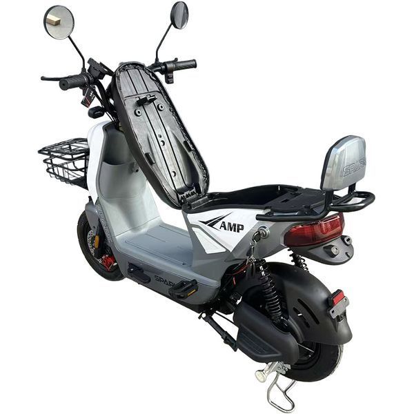 Велосипед з електромотором SPARK AMP 14" 48V/800W/25Ah білий з сірим 247901 фото
