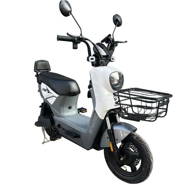 Велосипед з електромотором SPARK AMP 14" 48V/800W/25Ah білий з сірим 247901 фото