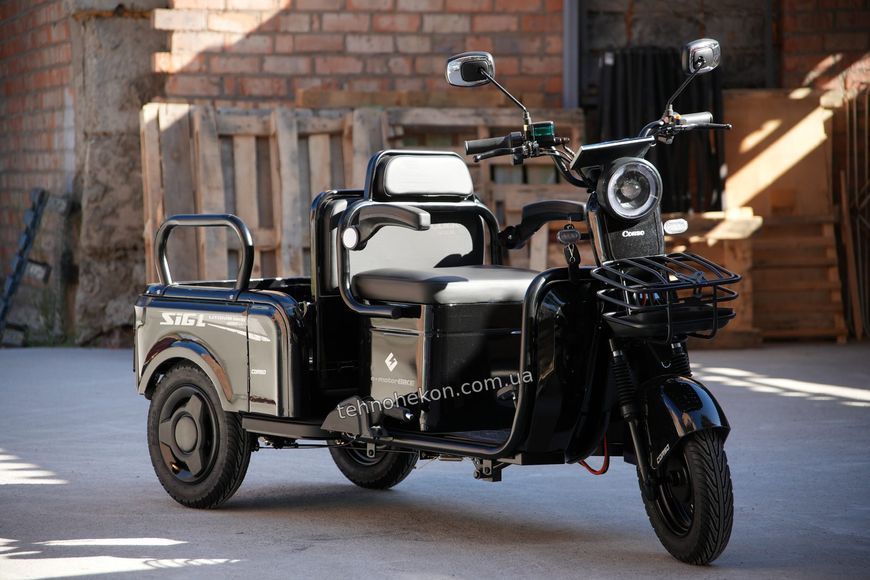 Електричний трицикл Corso &laquo;Sig L&raquo; SL-025113 , двигун 1200W, акумулятор 72V/24Ah літій-залізно-фосфатний, колеса 300-10 192022 фото