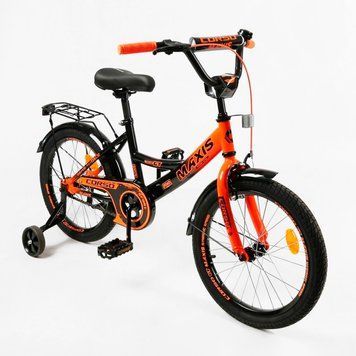 Велосипед 18" дюймів 2-х колісний "CORSO" MAXIS MX-90147 ручне гальмо, дзвіночок, додаткові колеса 189169 фото
