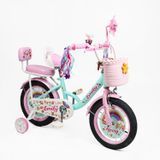 Велосипед 14" дюймов 2-х колесный "Corso" Emily ML-29014 (1) корзина, украшения, ручной тормоз, колокольчик, дополнительные колеса 188181 фото