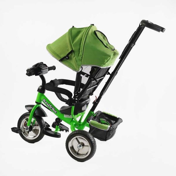 Велосипед 3-х колесный 69-067 Best Trike (1) КОЛЕСО ПЕНА, d=25см переднее, d=20см задние, фара музыкальная, USB, Bluetooth, в коробке 165990 фото