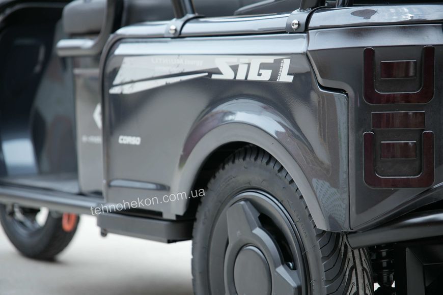 Електричний трицикл Corso &laquo;Sig L&raquo; SL-080177 , двигун 1200W, акумулятор 72V/24Ah літій-залізно-фосфатний, колеса 300-10 192019 фото